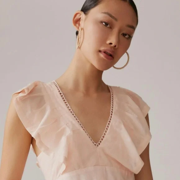 Anthropologie V-Neck Plunge Tunic Mini Dress - Picture 10 of 14